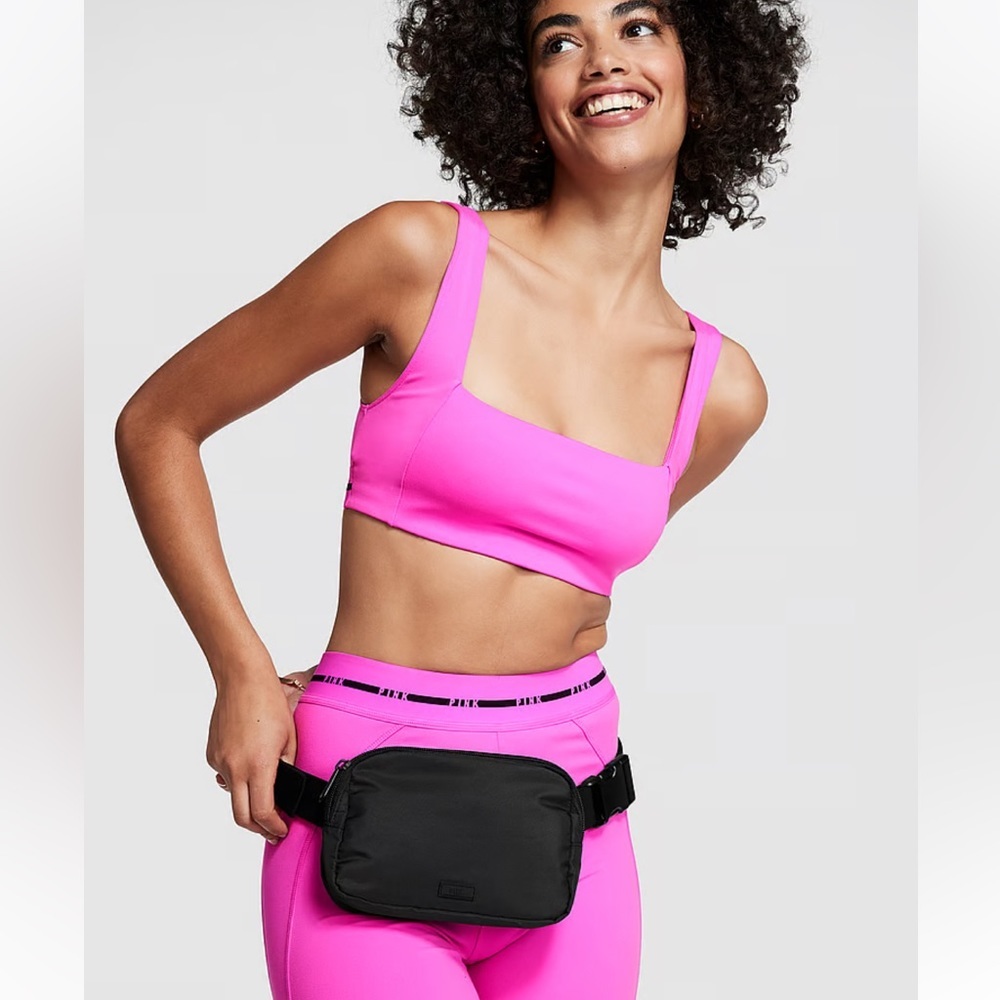 PINK VICTORIA SECRET Fanny Pack In Black - Picture 2 of 10